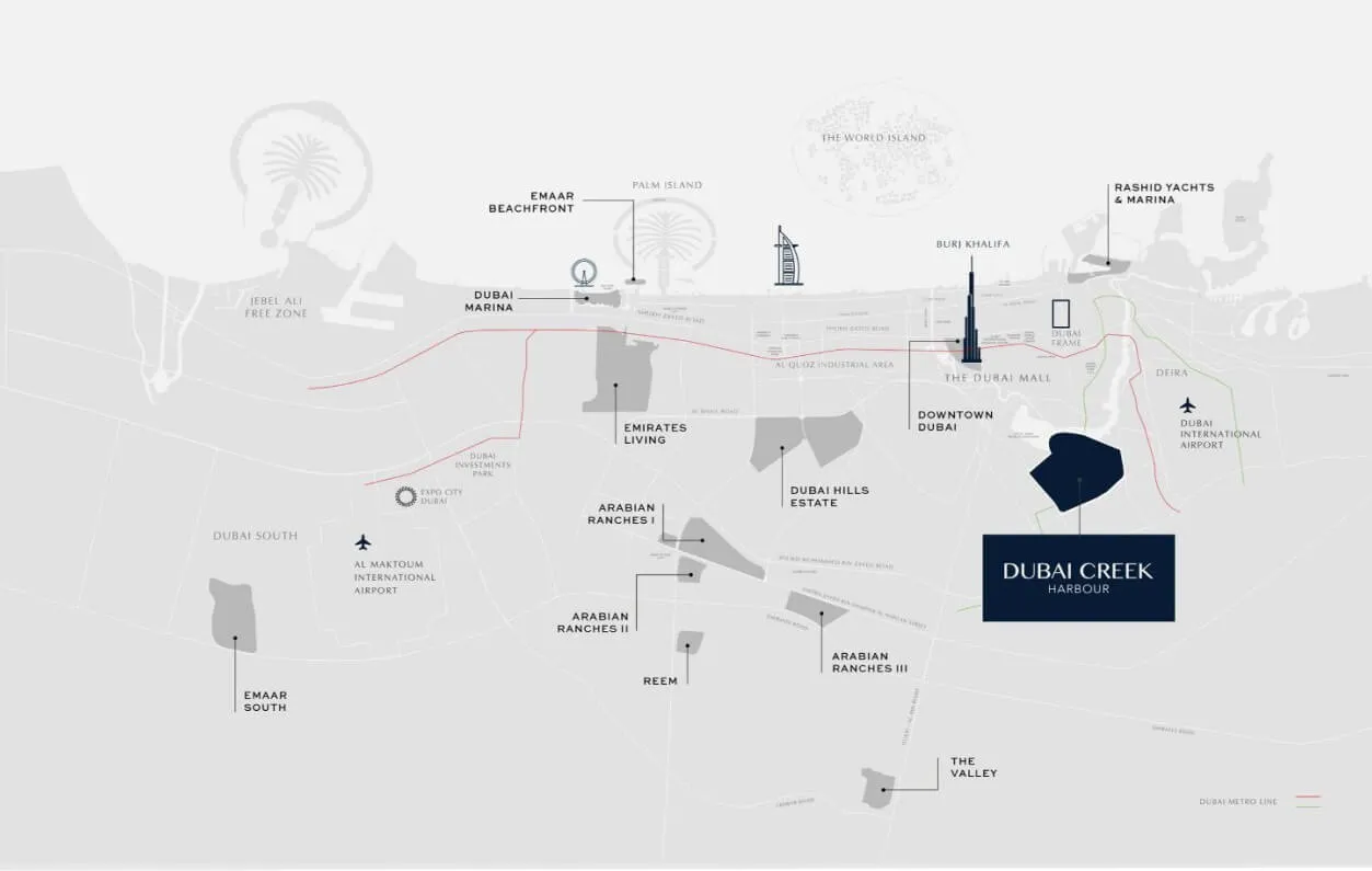 Dubai-creek-harbour-location